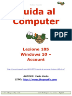 Guida al Computer - Lezione 185 - Windows 10 - Sezione impostazioni 