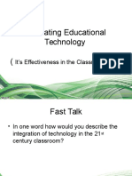 Evaluating Educational Technology : It's Effectiveness in The Classroom Use