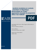 UNICEF RDC publie les résultats de la recherche conjointe UNICEF – American Institutes for Research sur le transferts monétaires en contexte humanitaire a l’est de la RDC