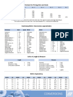 Conversions: Formula For Pricing Sets and Nests