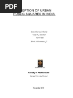 Perception of Urban Public Squares in in