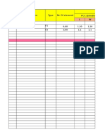 Item NR Description Type NR of Element Size PCC (Blinding) L W