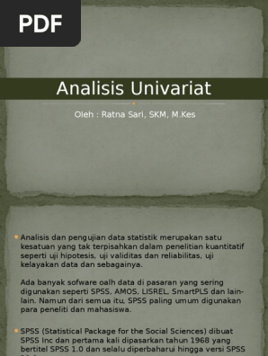 Analisis Univariat Statistik