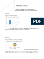 Statistical Analysis