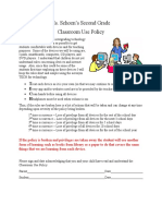 Classroom Use Policy