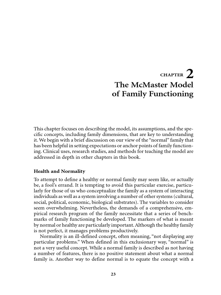 Understanding the McMaster Model | PDF | Affect (Psychology) | Emotions