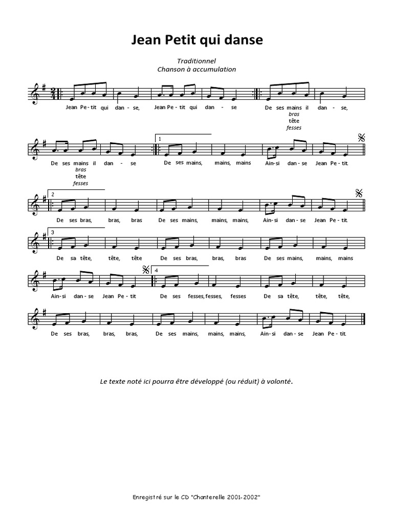 Jean Petit Qui Danse Loisirs