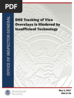 DHS OIG Report on Visa Overstays and Technology -17-56-May17