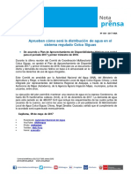 NOTA DE PRENSA Nº 100-2017.pdf - ALA COLCA-SIGUAS CHIVAY