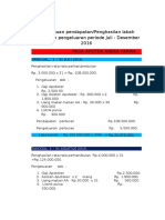 Pembukuan Pendapatan Periode Juni 2016