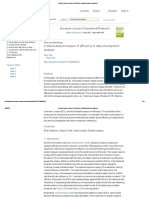 A Slacks-Based Measure of Efficiency in Data Envelopment Analysis