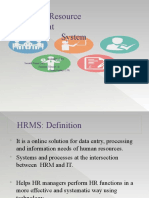 Human Resource Management System: Submitted by