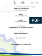 Act. #7 Mapa Mental de 3.4 Delegación Del Trabajo-Unidad 3