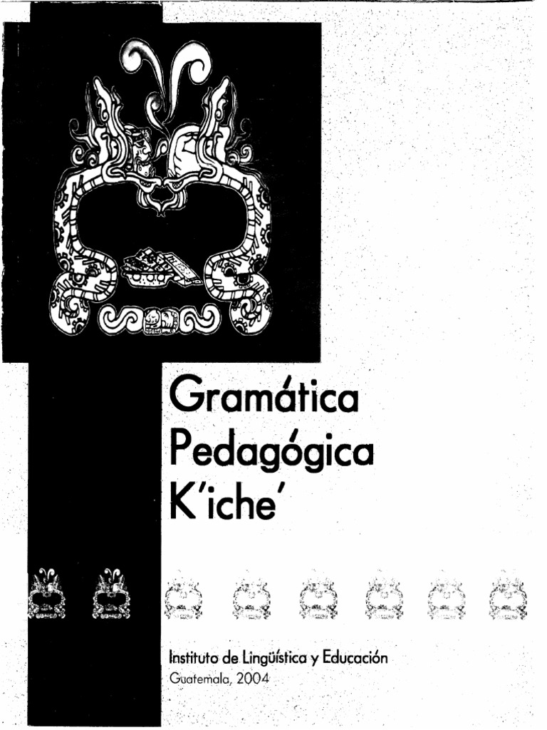 Gramática Quiché PDF Plural Pronombre