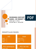 Morning Report Senin, 29 Maret 2017