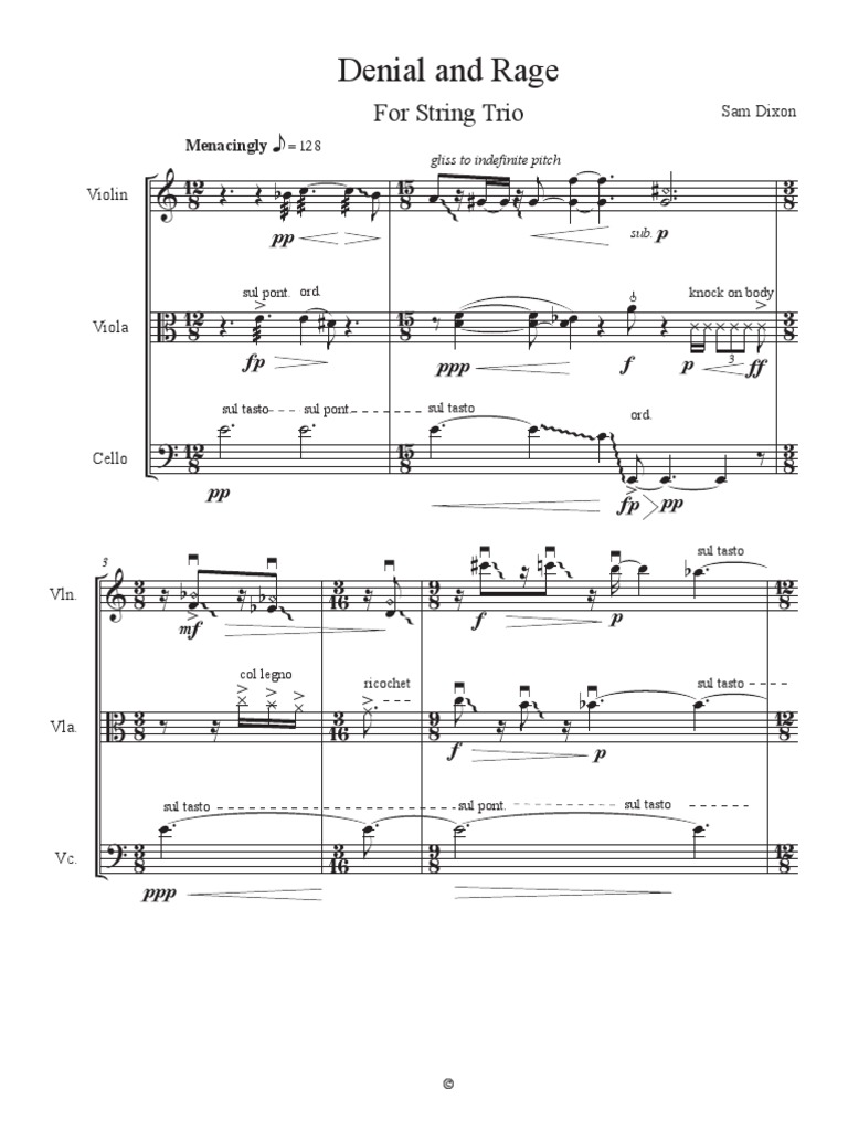 Denial and Anger Excerpt Copy - Score | PDF | Baroque Music | Classical ...