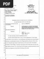 Defense Motion for Judge's Disqualification