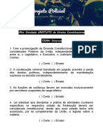 Mini Simulado Direito Constitucional Projeto Policial