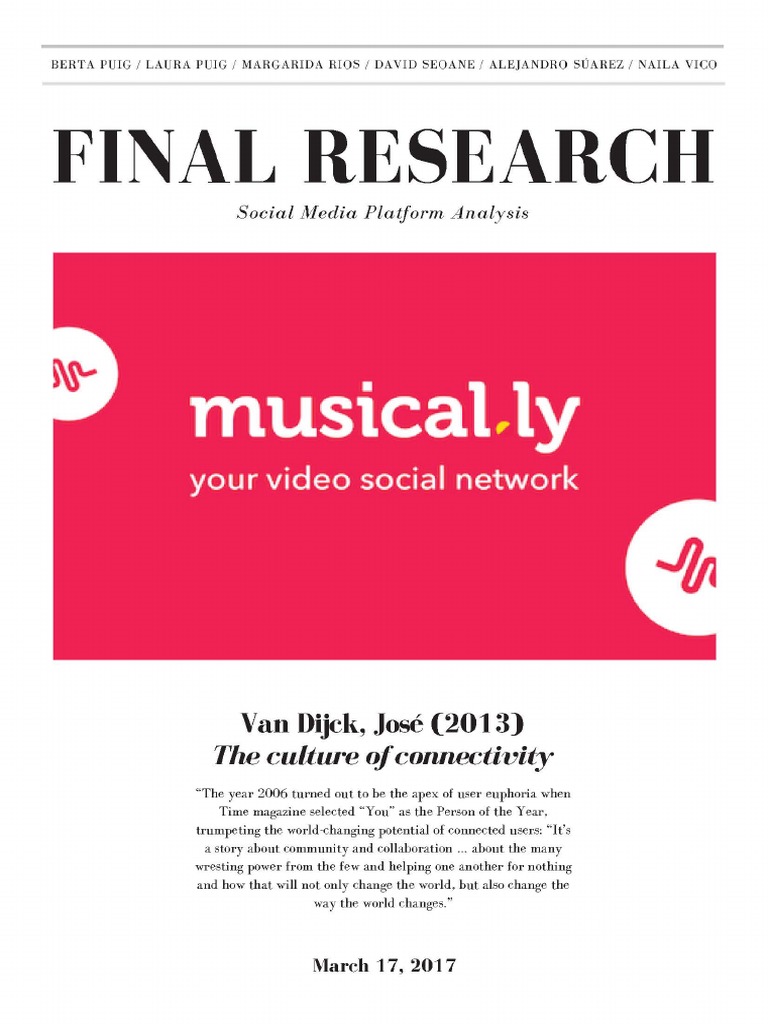 Understanding Musical.ly's Impact | PDF | Instagram | Social Media