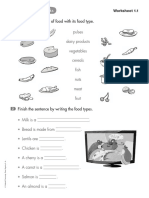 How Our Body Works: Worksheet 1.1