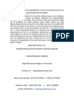 Servicios de Camaras de Seguridad en Caracas Venezuela Concertina Galvanizada Distrito Capital