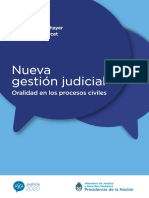 Nueva Gestión Judicial - Oralidad en Los Procesos Civiles