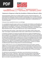 CHI Statement Response to Vandalism of Moreno's Office 