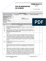 Form 11 Requisitos - Caso Clinico
