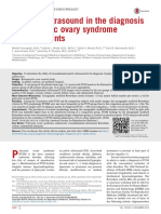 Utility of Ultrasound in the Diagnosis of Polycystic Ovary Syndrome in Adolescents 2014 Fertility and Sterility