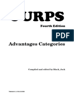 GURPS 4e - Advantages Categories by Black - Jack PDF