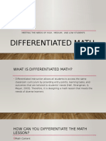 differentiated math pd