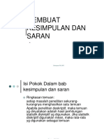 Kesimpulan Dan Saran