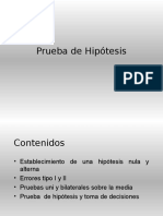 Pruebas de Hipotesis