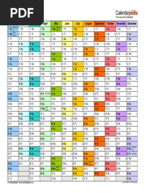 Calendar 2017