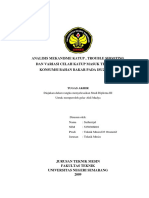 Analisis Mekanisme Katup, Trouble Shooting Dan Variasi Celah Katup Masuk Terhadap Konsumsi Bahan Bakar Pada Isuzu C190