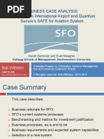 Business Case Analysis: San Francisco International Airport and Quantum Secure's SAFE For Aviation System