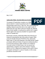 Uganda Responds To US Ambassador Malac