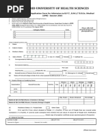 Admission Form BPT-2015