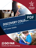 Discovery College Schedule
