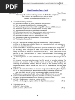 Model Question Paper: Set-1: Class Notes On Electrical Measurements & Instrumentation