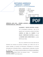 Escrito deposito judicial