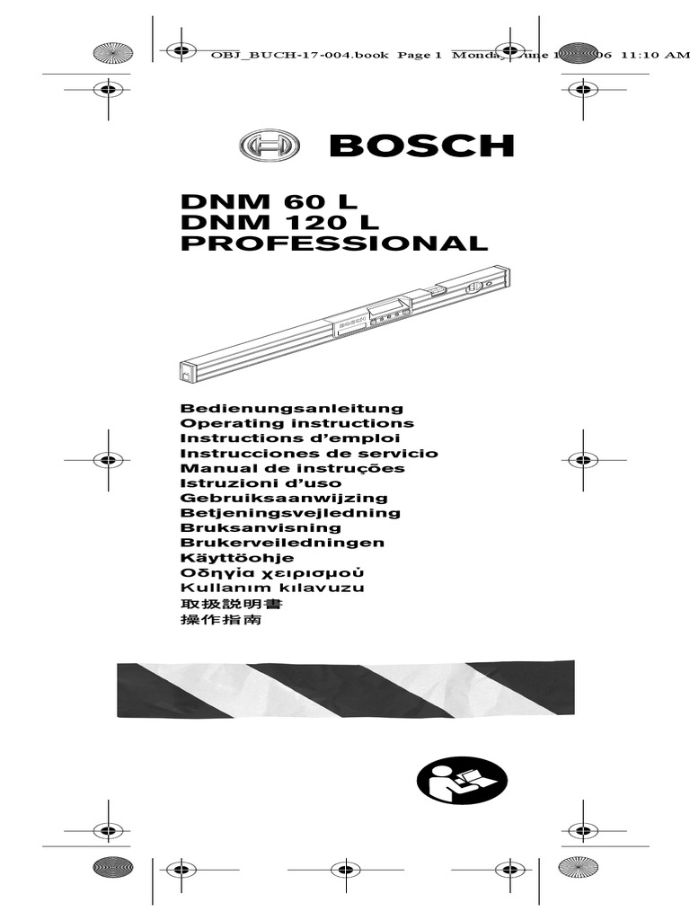 Niveau à bulle électronique DNM 60 L Bosch Professional