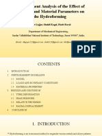 Geometric and Material Parameters On Tube Hydroforming: Finite Element Analysis of The Effect of