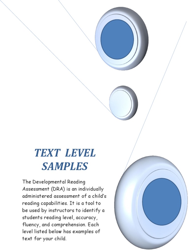 DRA Assessment Sample Texts | PDF