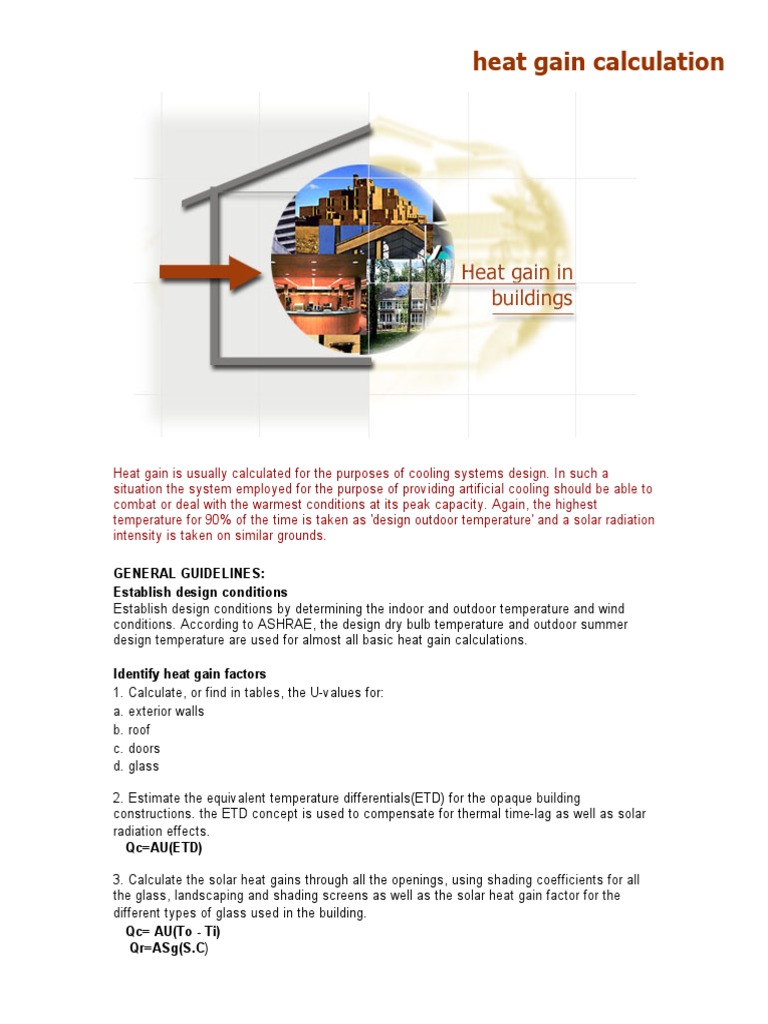 Heat Gain Calculation PDF