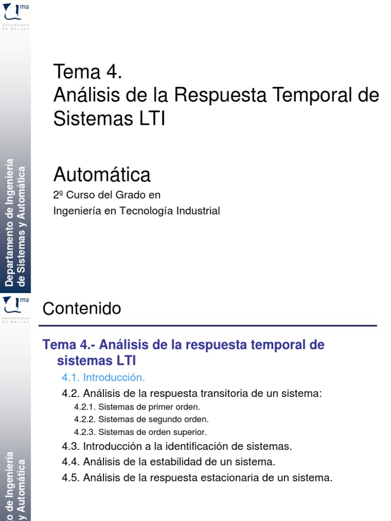 Respuesta Temporal | PDF | Sistema de control | Número complejo