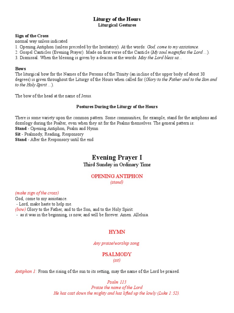Liturgy of The Hours | PDF | Jesus | Religious Behaviour And Experience