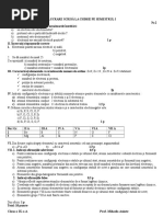 Model test clasa a ix a la chimie anorganica