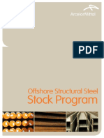 ArcelorMittal Offshore Structural Steel Stock Program
