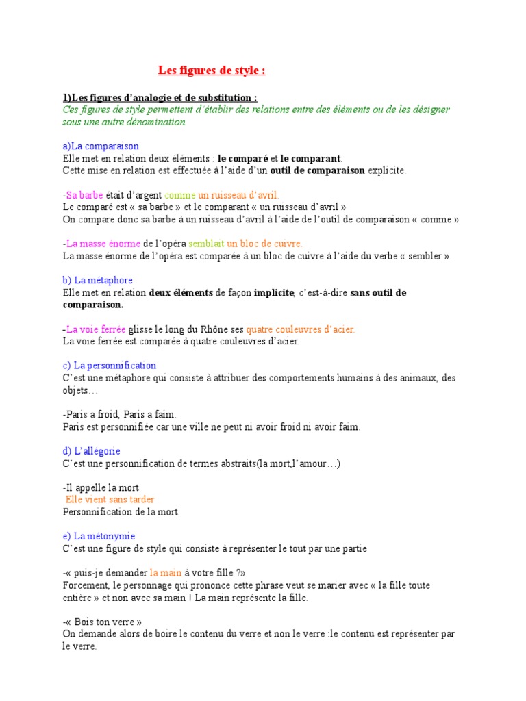 Les figures de style[1]
